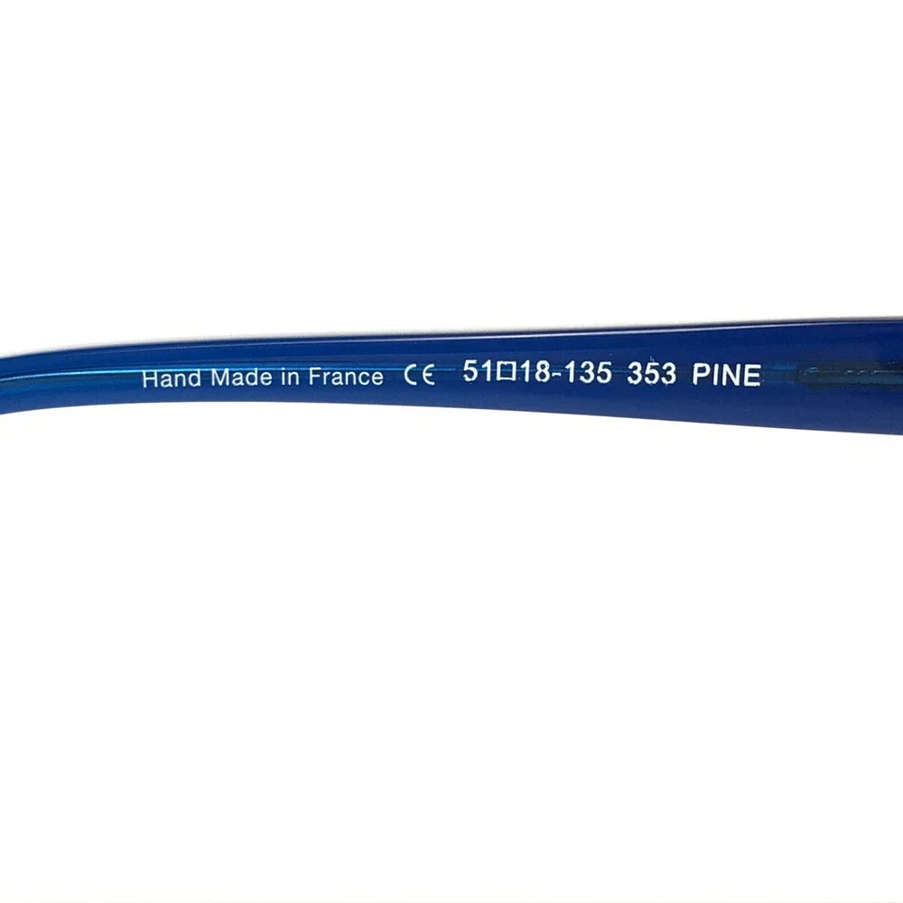 Morgenthal Frederics Eyeglasses Frames 353 PINE Clear Blue Fade 51-18-135